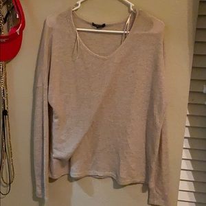 tan sweater
